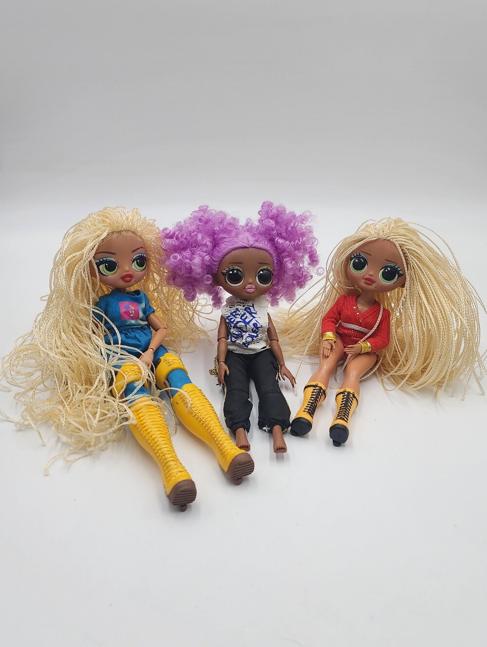 OMG LOL Surprise Dolls Lot Of 3 Dolls as seen in Pics